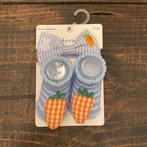 0-12m Easter Bow Tie + Booties